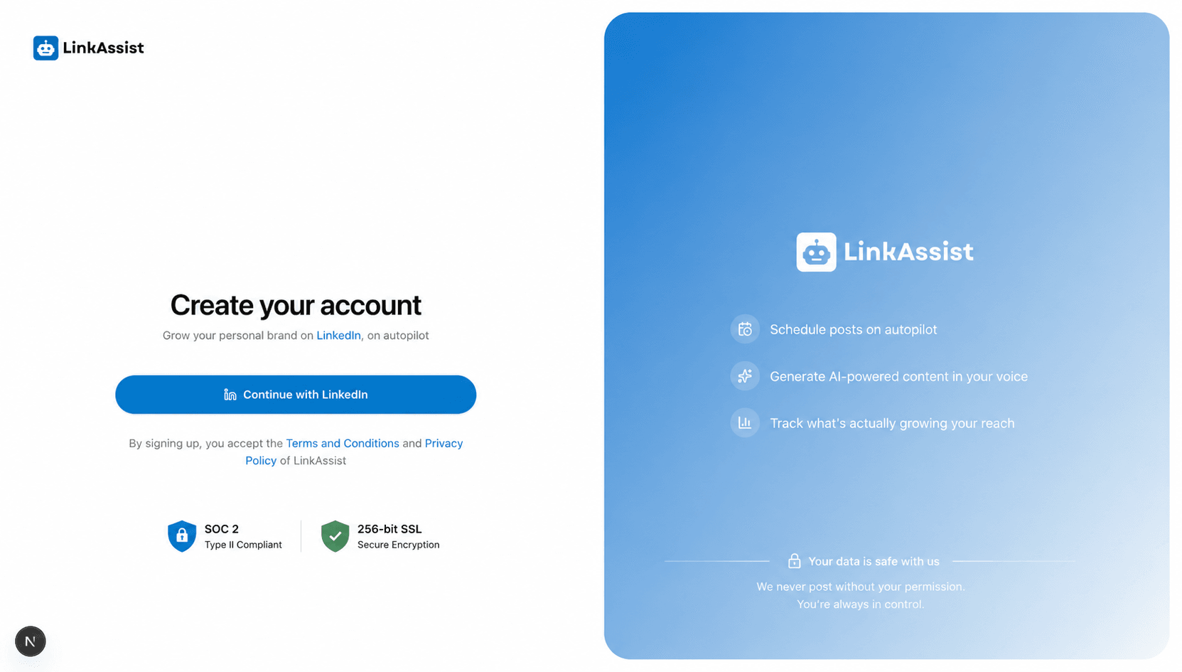 Fingerprint and signature over a faded LinkedIn feed — your unique voice vs generic posts